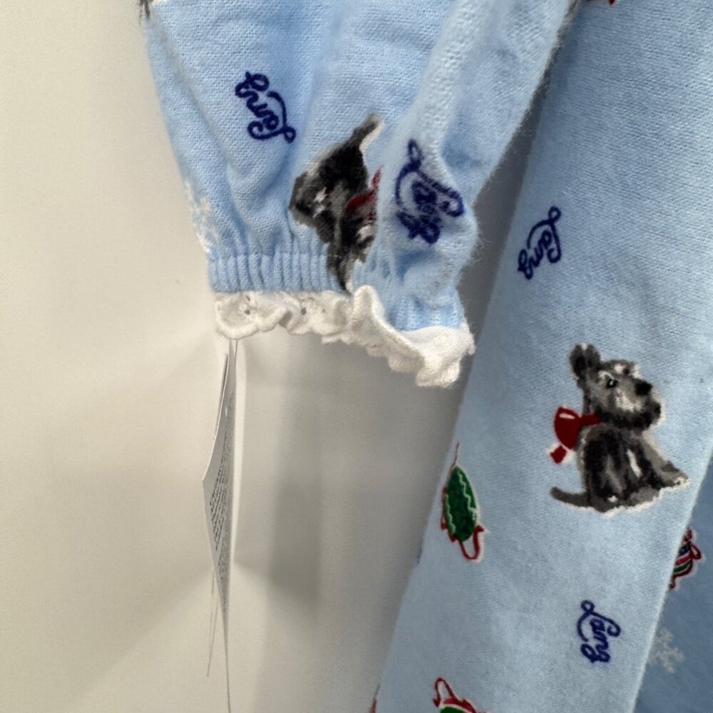 Lanz of Salzburg NWT Women  100% Cotton Flannel Nightgown w/ Scottie Dogs Print - Picture 13 of 15